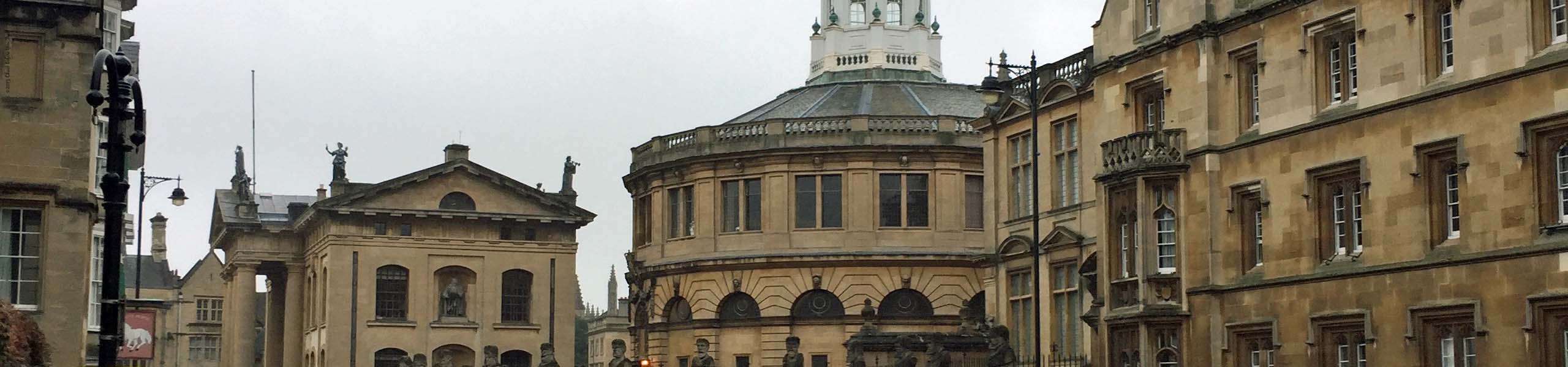 Clarendon Building and Sheldonian Theatre on Broad Street - Oxford, England