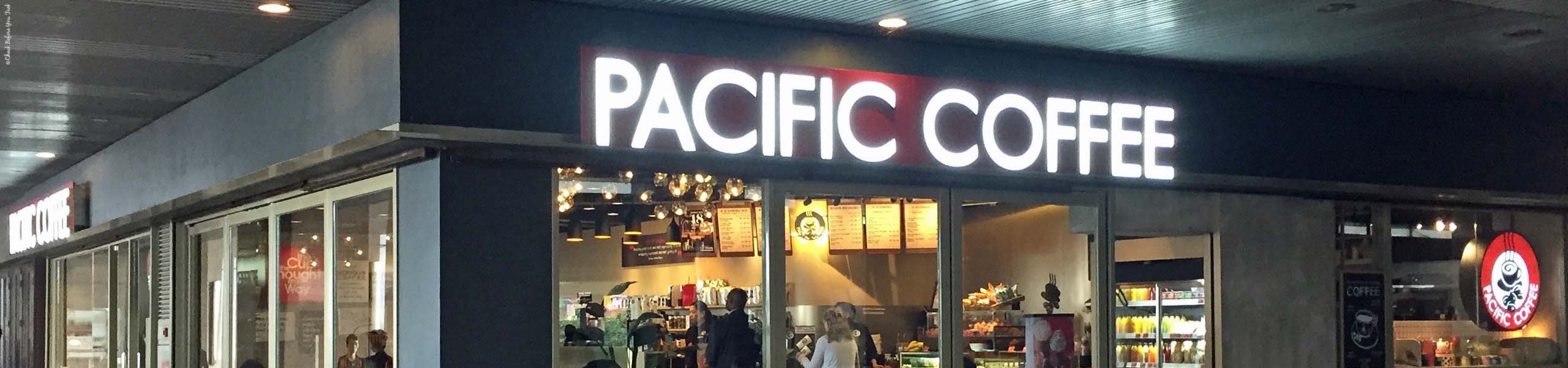 Front of a Pacific Coffee in Hong Kong, China